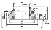 Flange com Pescoço