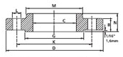 Flange Sobreposto